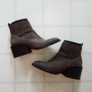 Vince Brown Pointed Toe Booties